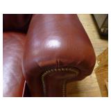 Hancock & Moore 3 Piece Red Leather Living Room Furniture