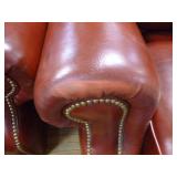 Hancock & Moore 3 Piece Red Leather Living Room Furniture