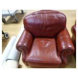 Hancock & Moore 3 Piece Red Leather Living Room Furniture