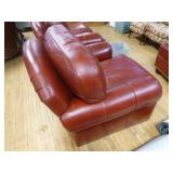 Hancock & Moore 3 Piece Red Leather Living Room Furniture