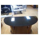 Ornate Wooden Carved Bar with 2 Bar Stools