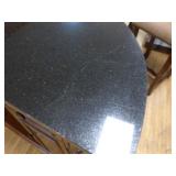 Ornate Wooden Carved Bar with 2 Bar Stools