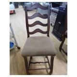 Ornate Wooden Carved Bar with 2 Bar Stools