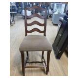 Ornate Wooden Carved Bar with 2 Bar Stools