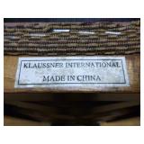 Ornate Wooden Carved Bar with 2 Bar Stools