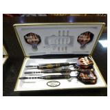 Dartboard Game in Wooden Cabinet