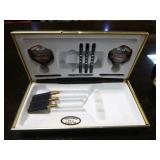 Dartboard Game in Wooden Cabinet