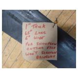 Heavy Duty Hard Rubber Snowplow Cutting Edge