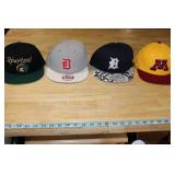 Baseball Hat Collection Vikings Heat Pistons Gophers Wild Red Wings Flat Brim