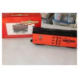2 G Scale Cars Bachman Big Hauler Ore Car in Box & Santa Fe SFRD Rail Grand Canyon Line Box Car