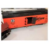 2 G Scale Cars Bachman Big Hauler Ore Car in Box & Santa Fe SFRD Rail Grand Canyon Line Box Car