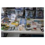 Large Lot of HO Farm Accessories Pigs, Horses, Chickens Tractors, Fence Water Tanks & More