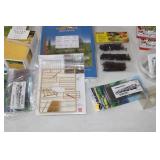 Large Lot of HO Farm Accessories Pigs, Horses, Chickens Tractors, Fence Water Tanks & More