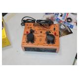 Large Bin of Train Electronics 3 Transformers Switches, wire, Joiners lights and more