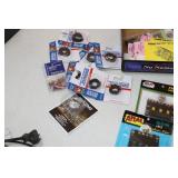 Large Bin of Train Electronics 3 Transformers Switches, wire, Joiners lights and more