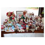 Massive Christmas Lot - Candles, Knick Knacks Towels trays Bears and More