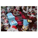 Massive Christmas Lot - Candles, Knick Knacks Towels trays Bears and More