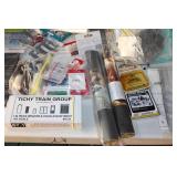 Large lot of HO Buildings Surge Bin Silo, Stairs Docks, Animals Fences, Grain Dryer