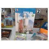 Large lot of HO Buildings Surge Bin Silo, Stairs Docks, Animals Fences, Grain Dryer