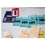 Huge Lot of Train parts, Trucks, Connectors, Tools, Scale Ruler, Couplers and more