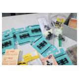 Huge Lot of Train parts, Trucks, Connectors, Tools, Scale Ruler, Couplers and more