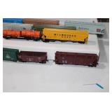 13 pc Rolling Stock in Box Milwaukee Road, MKT Burlington Pillsbury Illinois Central