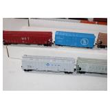 13 pc Rolling Stock in Box Milwaukee Road, MKT Burlington Pillsbury Illinois Central