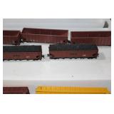 13 Pc Rolling Stock Brex Safeway, CP Rail, Fruit Growers Express, SCS Hoppers with Ore