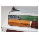 14 pc Rolling Stock Box Cars Rail Box Cotton Belt Milwaukee Rd Union Pacific Chicago Northwestern