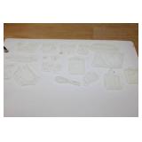 Book of Rubber Silicone Stamps Crafting Motorcycles Flowers Jars sharks, Blender Light Bulbs and more!