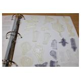 Book of Rubber Silicone Stamps Crafting Motorcycles Flowers Jars sharks, Blender Light Bulbs and more!