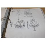 Book of Rubber Silicone Stamps Crafting Motorcycles Flowers Jars sharks, Blender Light Bulbs and more!