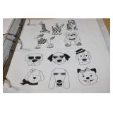 Book of Rubber Silicone Stamps Crafting Motorcycles Flowers Jars sharks, Blender Light Bulbs and more!