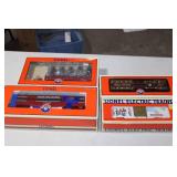 Lionel 3 Christmas Cars, and Christmas Semi Truck