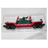 Lionel Holiday Handcar Transport with Mr & Mrs. Claus Powered Hand Cart