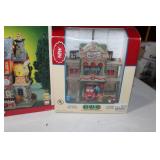 Lemax Christmas Village Music Store Hidden Pines Cabin Porcelain Lighted House  Tinkertown Toy Factory and more