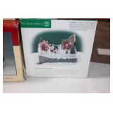 Christmas Dept 56 Lemax KJOY Radio, Loading the Sleigh, Photo With Santa, Animated Tree Lot, Ice Skating Plaza +