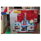 Christmas Dept 56 Lemax KJOY Radio, Loading the Sleigh, Photo With Santa, Animated Tree Lot, Ice Skating Plaza +