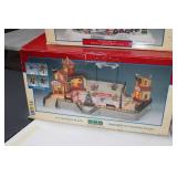 Christmas Dept 56 Lemax KJOY Radio, Loading the Sleigh, Photo With Santa, Animated Tree Lot, Ice Skating Plaza +