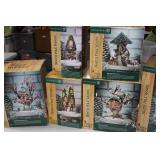 2 Bins North Pole Woods Christmas Town Meeting Hall Reindeer Care & Repair, Rudolph