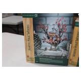 2 Bins North Pole Woods Christmas Town Meeting Hall Reindeer Care & Repair, Rudolph