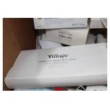 Mystery Lot of Dept 56 & Bag of Trees Stop Sign, cars Chain LInk Fence