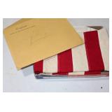 Flag Flown over United States Capitol with Document to Hubert Humphrey