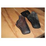 2 Leather Pistol Holsters