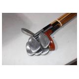 Collection of Golf Clubs - Irons and wood