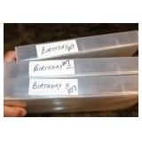 3 Books of Metal Die Cut Patterns Birthday Themed