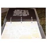 3 Books of of Metal die cut patterns with Building themes