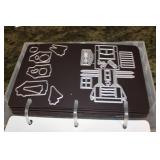 3 Books of of Metal die cut patterns with Building themes