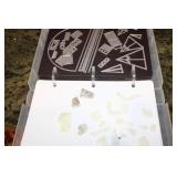 3 Books of of Metal die cut patterns with Building themes