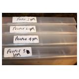 4 Books of Metal Die Cut Patterns  With Lots of People!